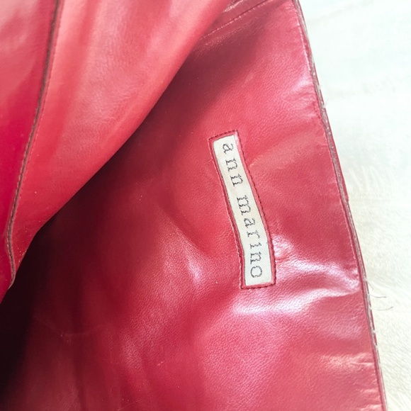 Ann Marino Red Heeled Boots - Picture 6 of 7